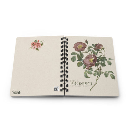 Grow & Prosper Vintage Floral | Spiral Bound Journal | Made In The USA