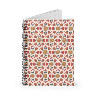 Boho Chic Blooming Spring Sunbeam | Spiral Bound Journal