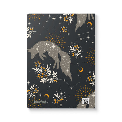 Cosmic Fox Under Starry Skies Astrology | Softcover Premium Journal Notebook