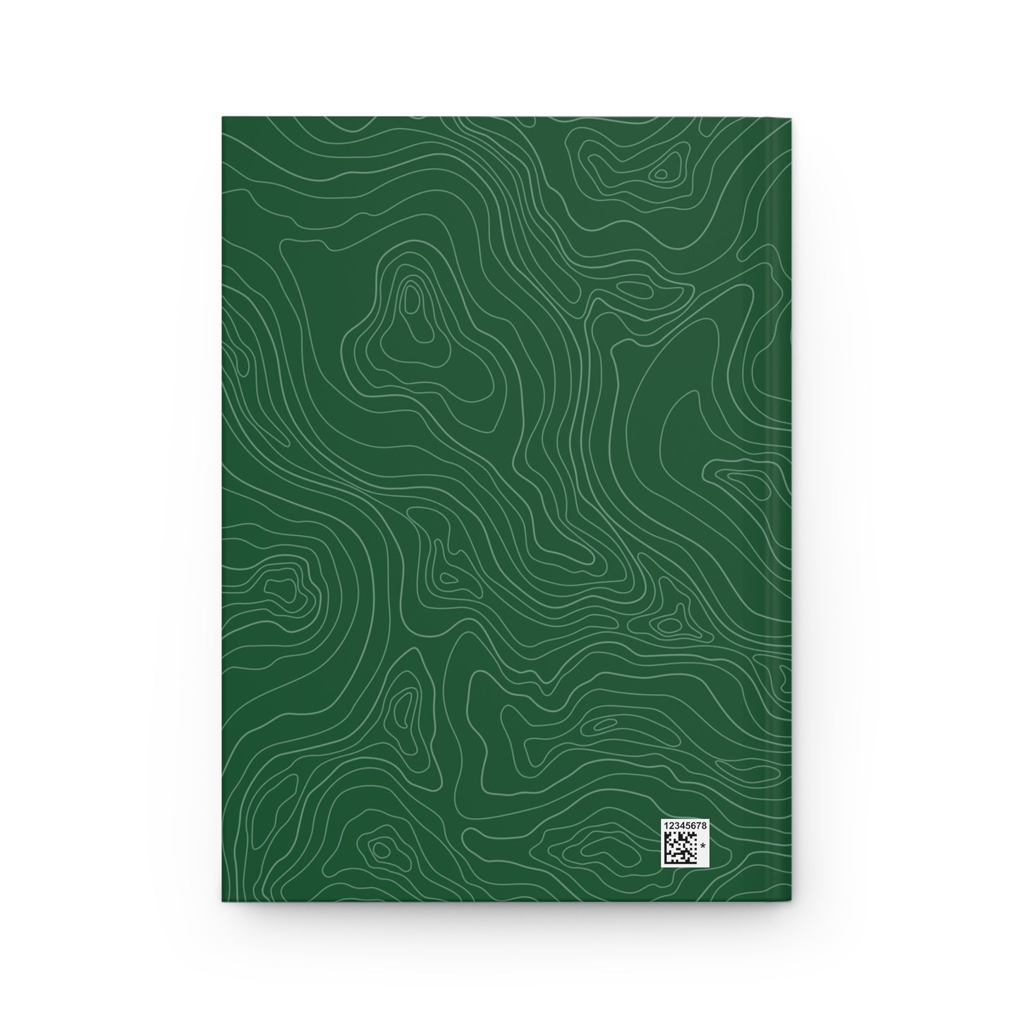 A Journal for My Adventures - Mountain Peaks Green - Live Fully | Premium | Hardcover Journal Matte