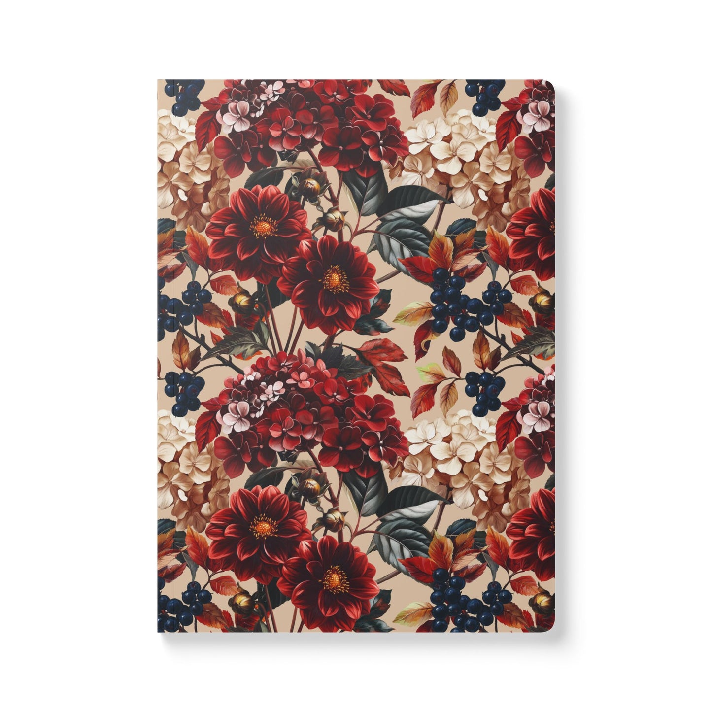 Velvet Flower Blooms | Softcover Premium Journal Notebook