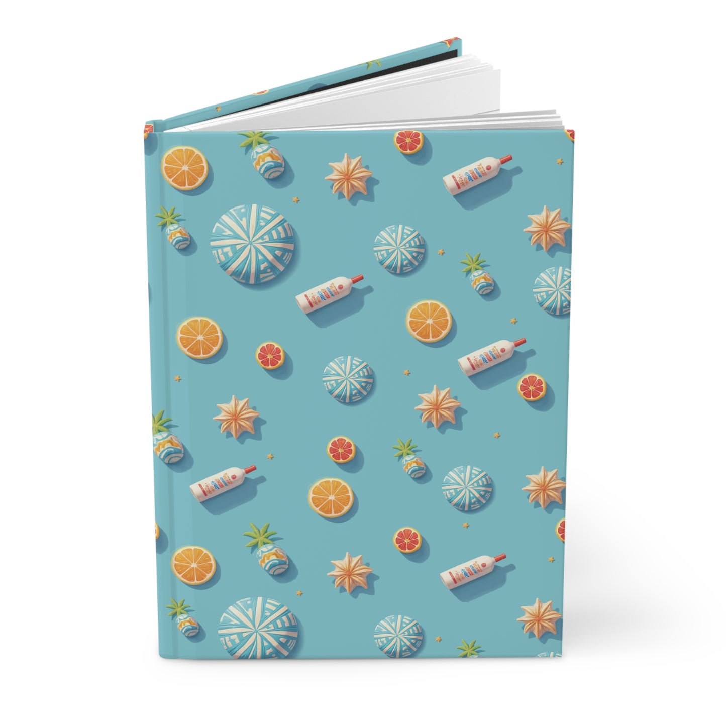 Beach Party Pattern  | Premium | Hardcover Journal Matte