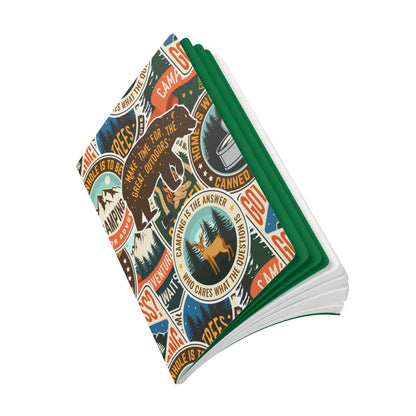 Stickered Wilderness | Softcover Premium Journal Notebook