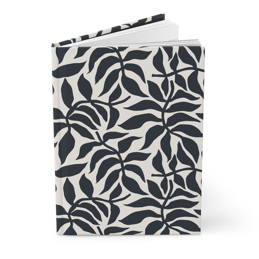 Monochrome Ferns  | Hardcover Journal - Durable Quality Notebook