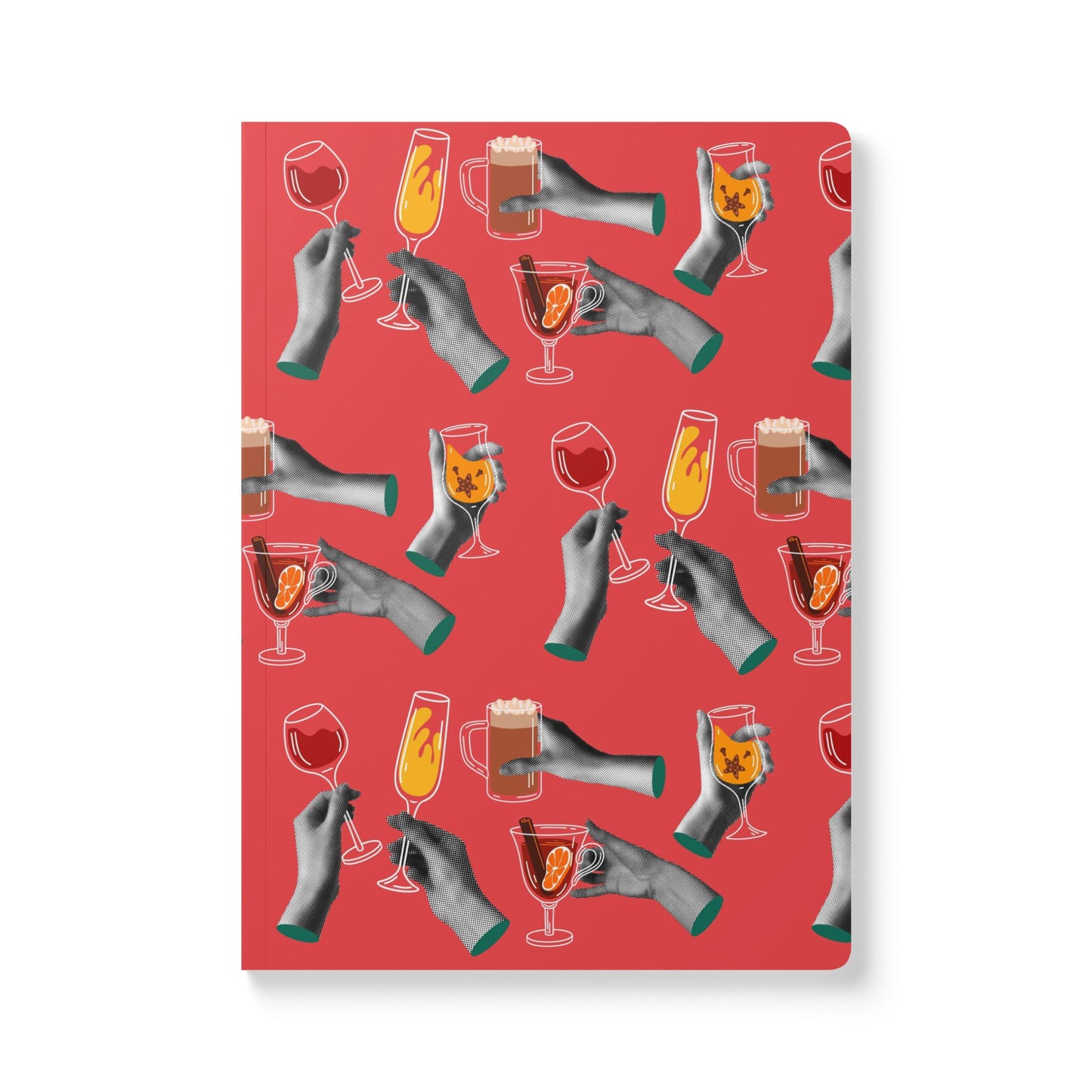 Festive Cheers and Toasts | Softcover Premium Journal Notebook