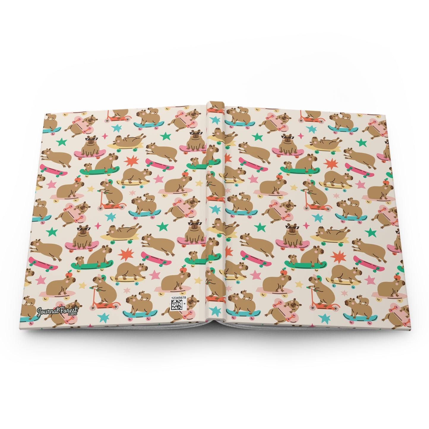 Skateboarding Capybara Crew | Hardcover Journal - Durable Quality Notebook