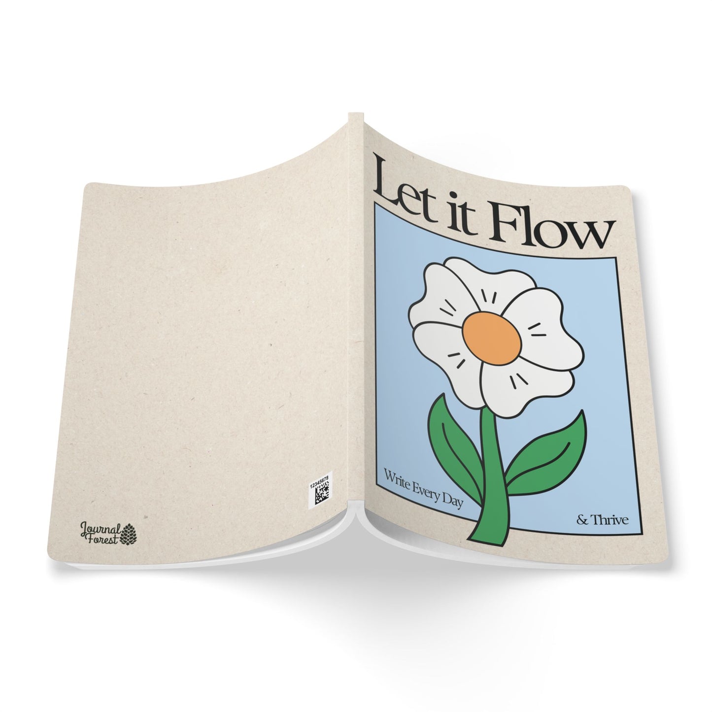 Let It Flow: Write Every Day & Thrive | Softcover Premium Journal Notebook