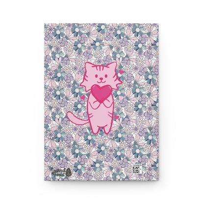 The Floral Cat of Love | Premium | Hardcover Journal Matte