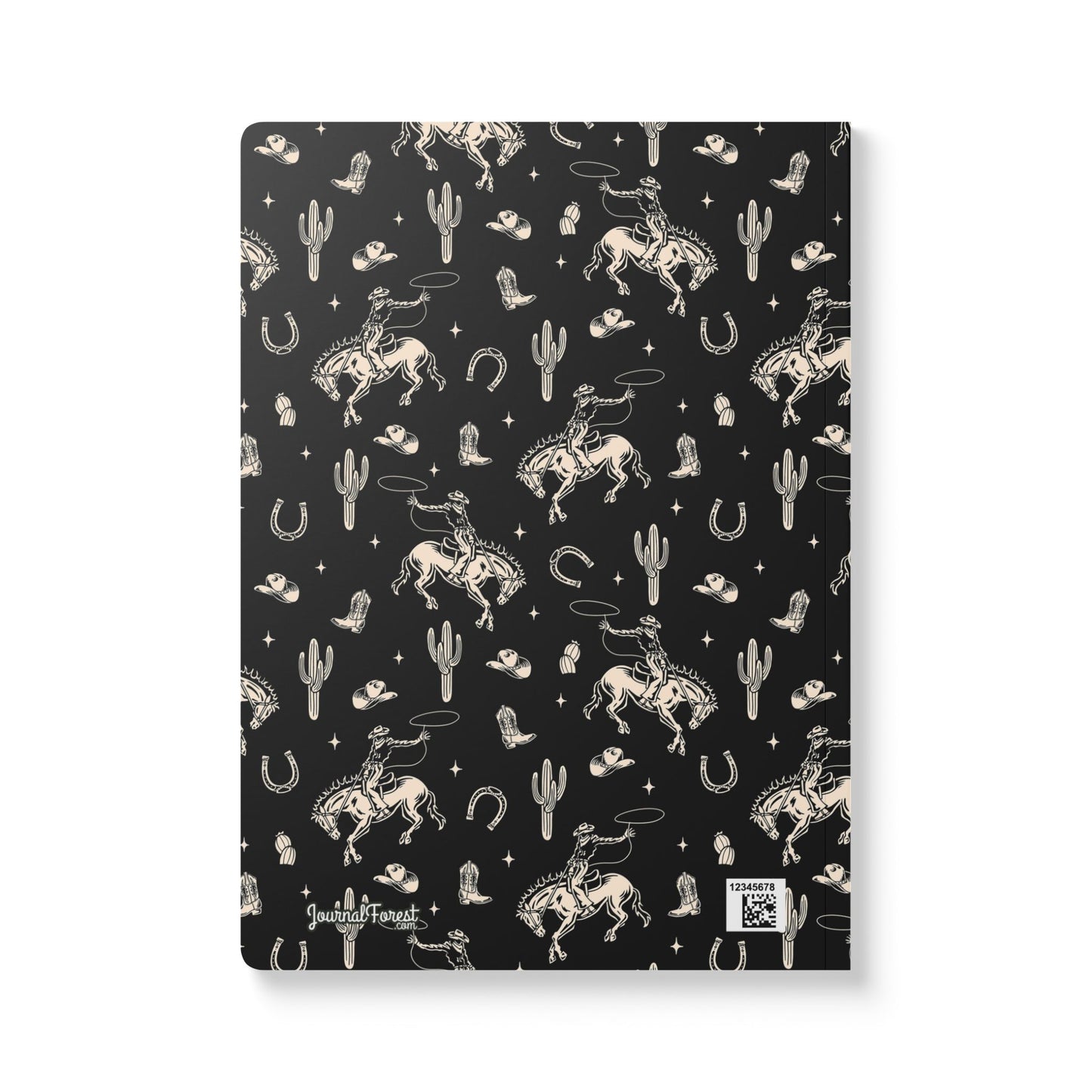 Midnight Western Cowboy | Softcover Premium Journal Notebook