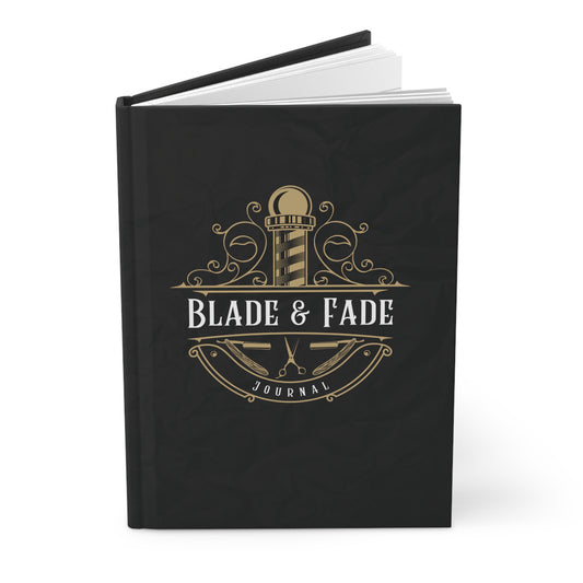 The Blade & Fade Barber Notebook  | Premium | Hardcover Journal Matte