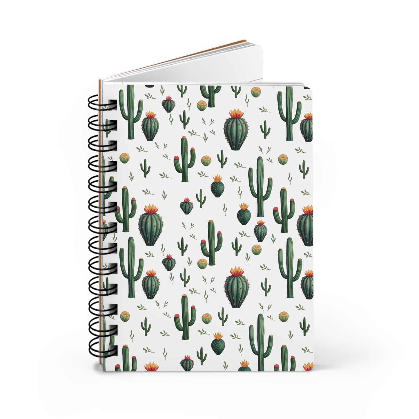 Desert Dreams - Cactus Pattern | Spiral Bound Journal | Made In The USA