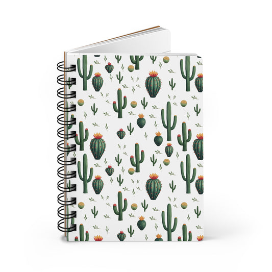 Desert Dreams - Cactus Pattern | Spiral Bound Journal | Made In The USA