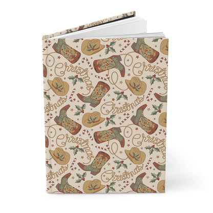 Cowgirl Christmas Holiday  | Premium | Hardcover Journal - Durable Quality Notebook