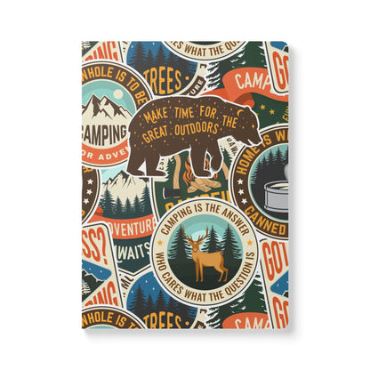 Stickered Wilderness | Softcover Premium Journal Notebook