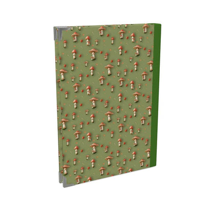 Mushroom Garden Pattern | Luxury Planner 2025 with Italian Book Blocks