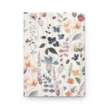 Vintage Minimal Flower Garden  | Premium | Hardcover Journal Matte