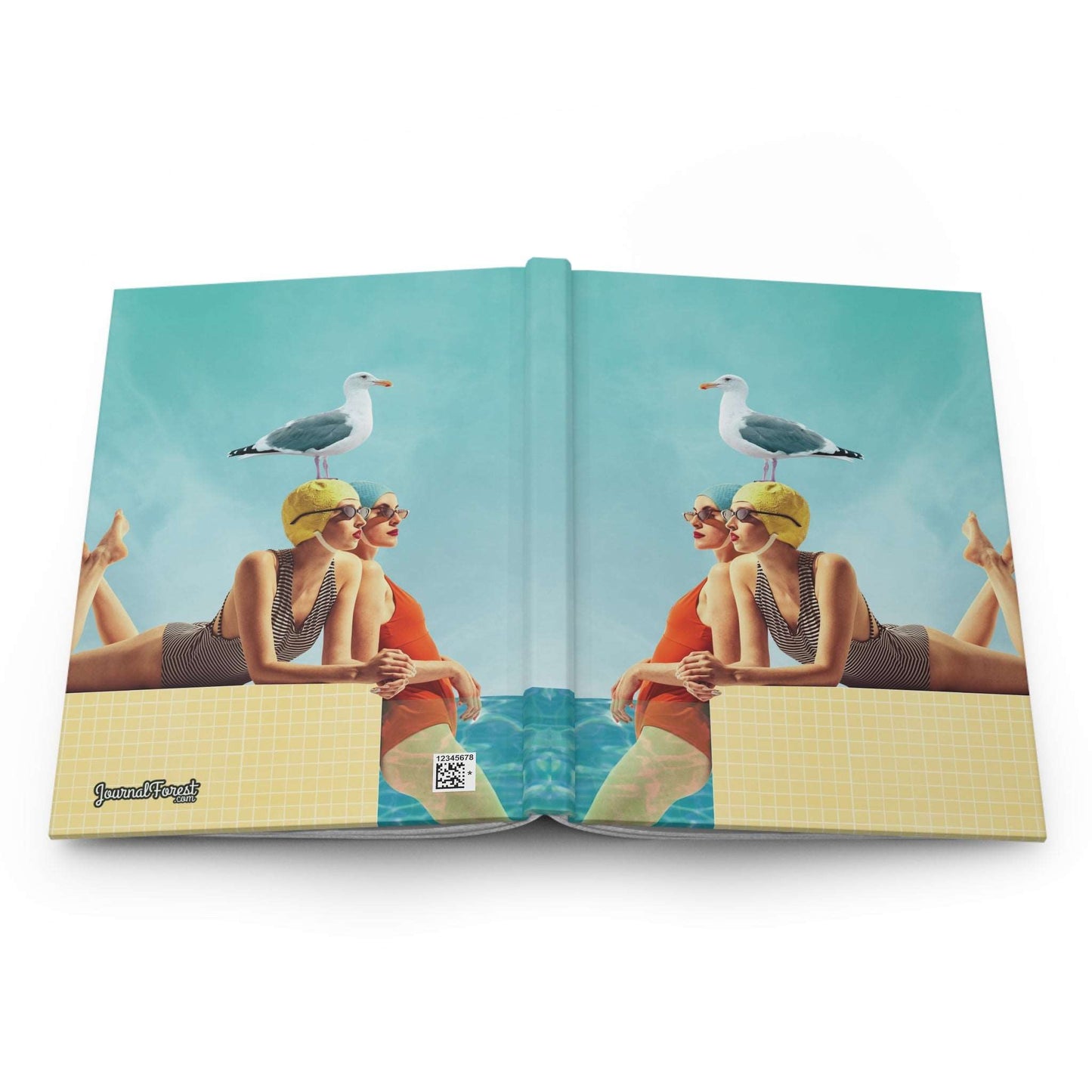 Poolside Contemplation | Premium | Hardcover Journal - Durable Quality Notebook