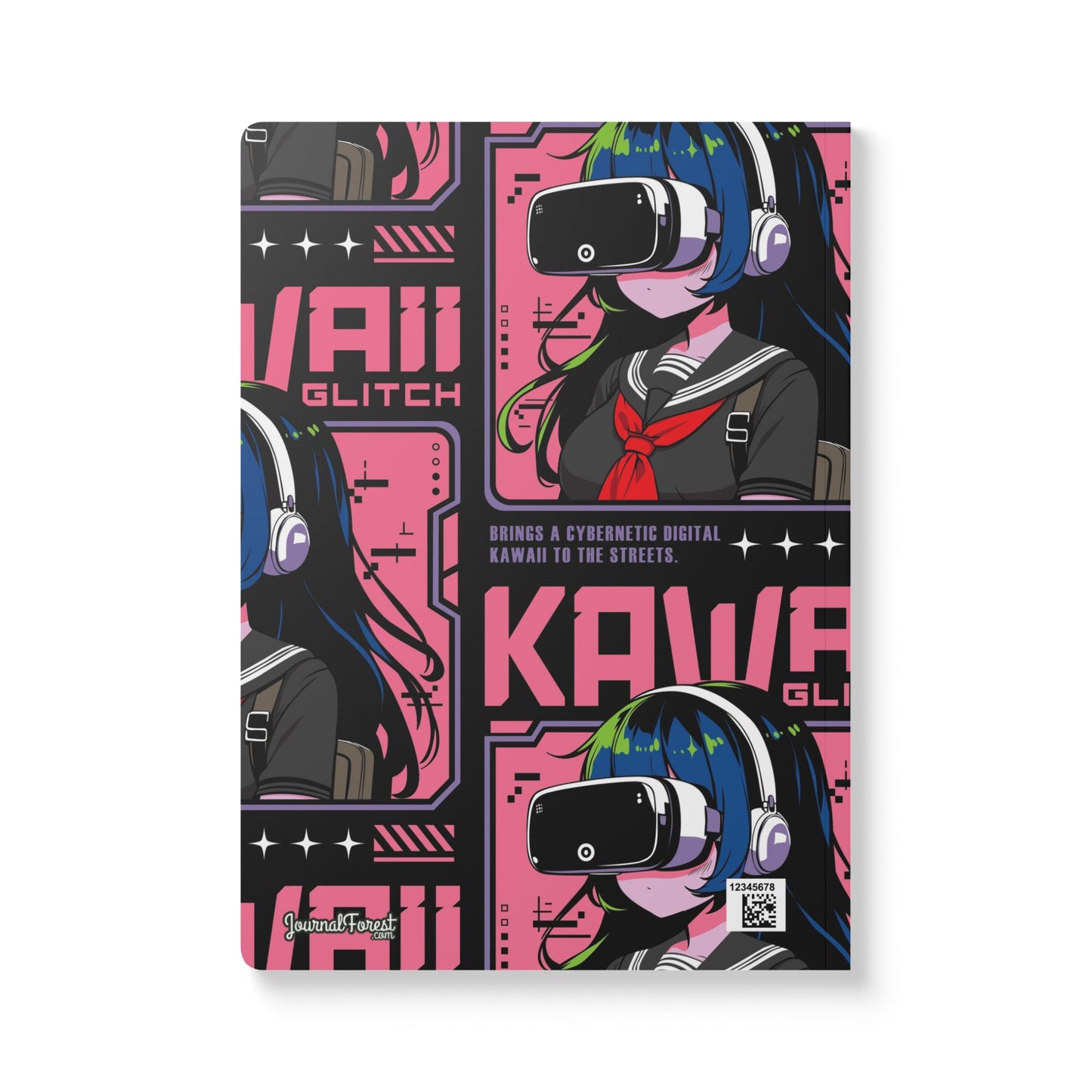 Anime Dreams: Kawaii Glitch | Softcover Premium Journal Notebook