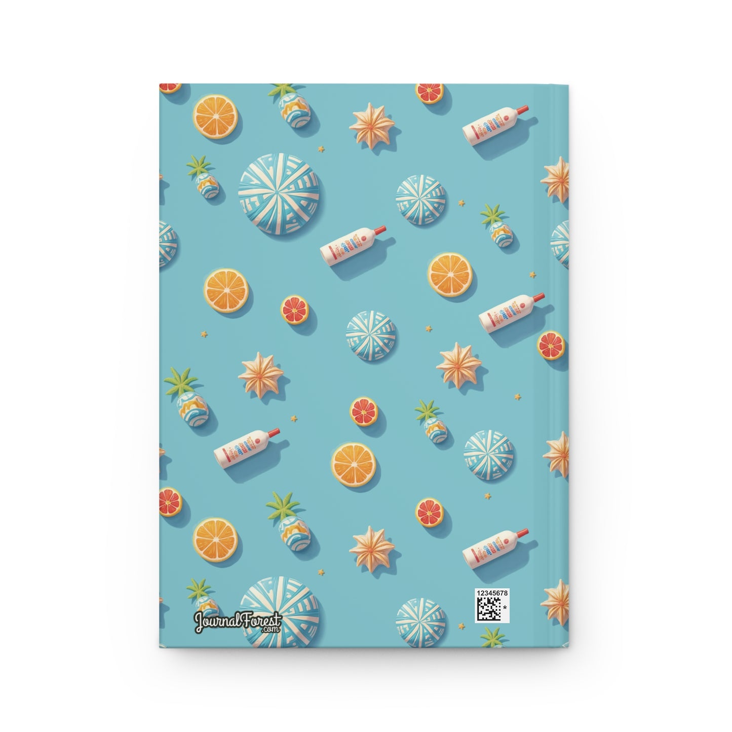 Beach Party Pattern  | Premium | Hardcover Journal Matte