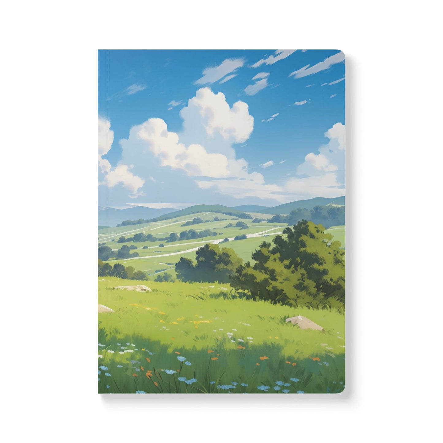 Anime Dreams: Serenity in the Clouds | Softcover Premium Journal Notebook