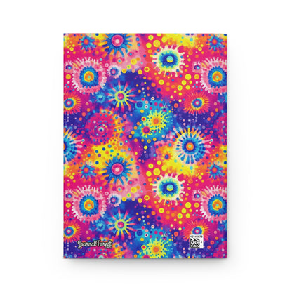 Vibrant Splash Tie-Dye  | Hardcover Journal - Durable Quality Notebook