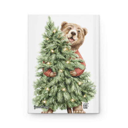 Holly Jolly Bear Journal | Premium | Hardcover Journal - Durable Quality Notebook