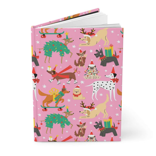 Festive Holiday Paws  | Hardcover Journal - Durable Quality Notebook