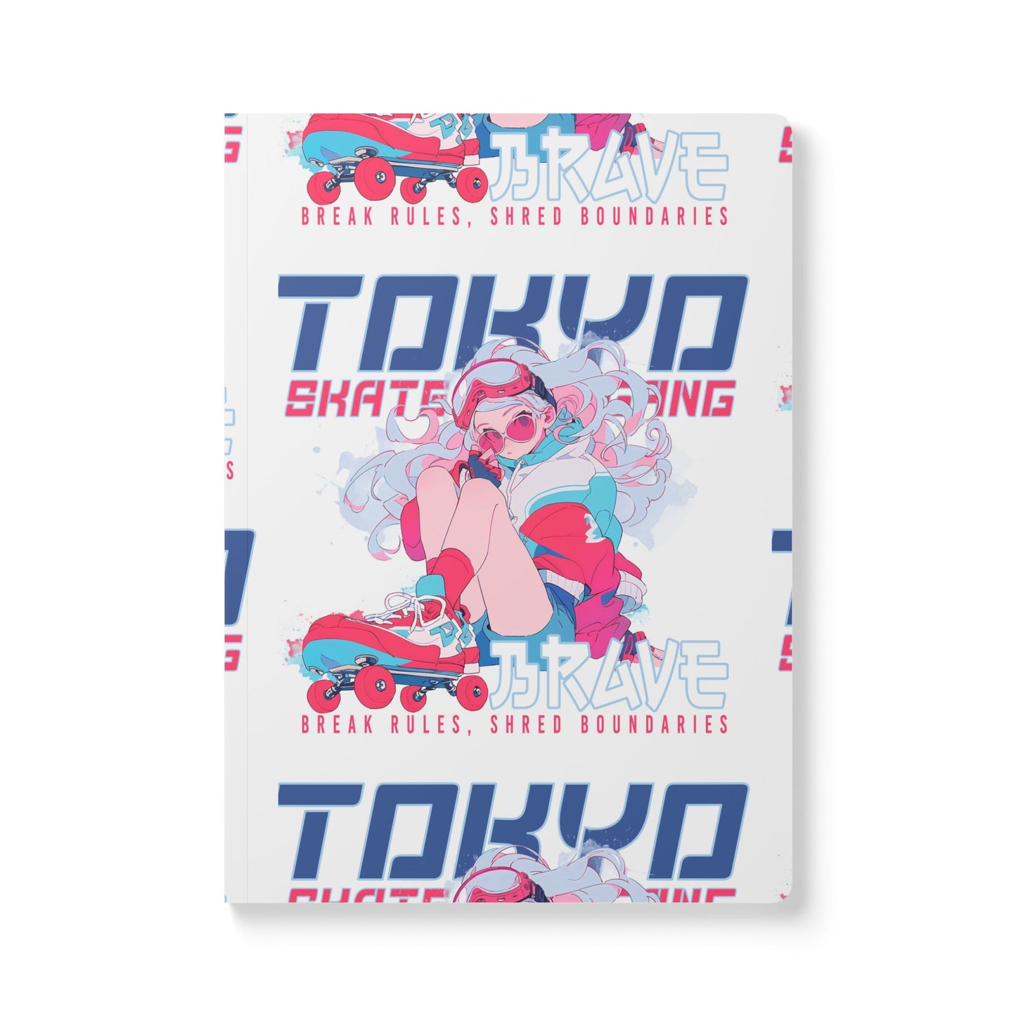 Anime Dreams: Tokyo Skate Gang Vibes | Softcover Premium Journal Notebook