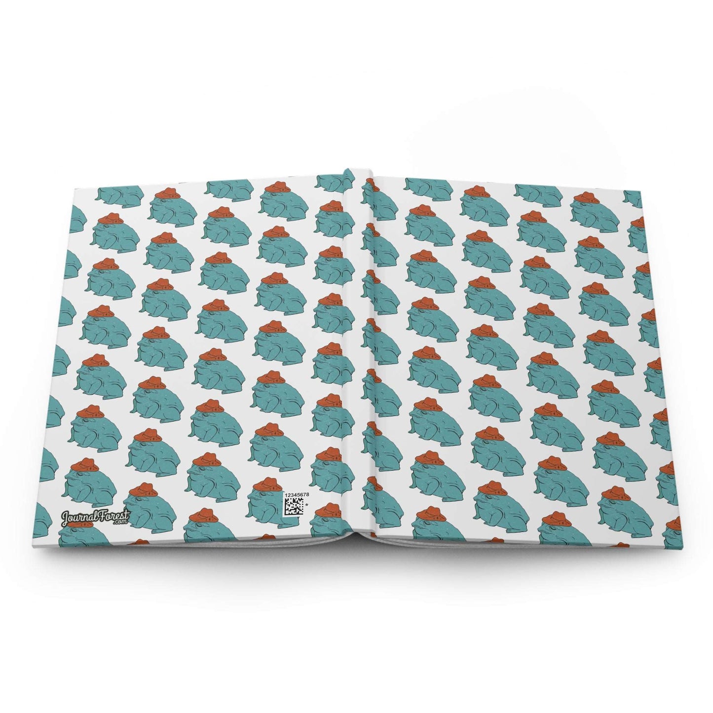 Cowboy Toad Pattern | Hardcover Journal - Durable Quality Notebook