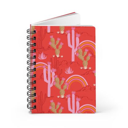 Vibrant Desert Rainbow Notebook  | Spiral Bound Journal | Made In The USA