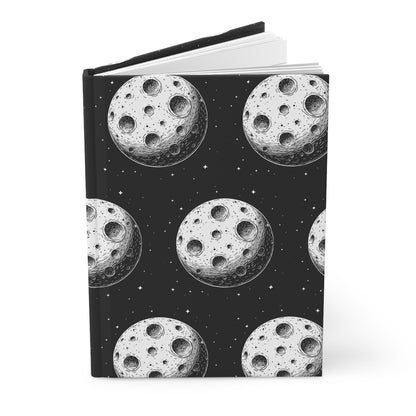 Lunar Moon Elegance  | Hardcover Journal - Durable Quality Notebook