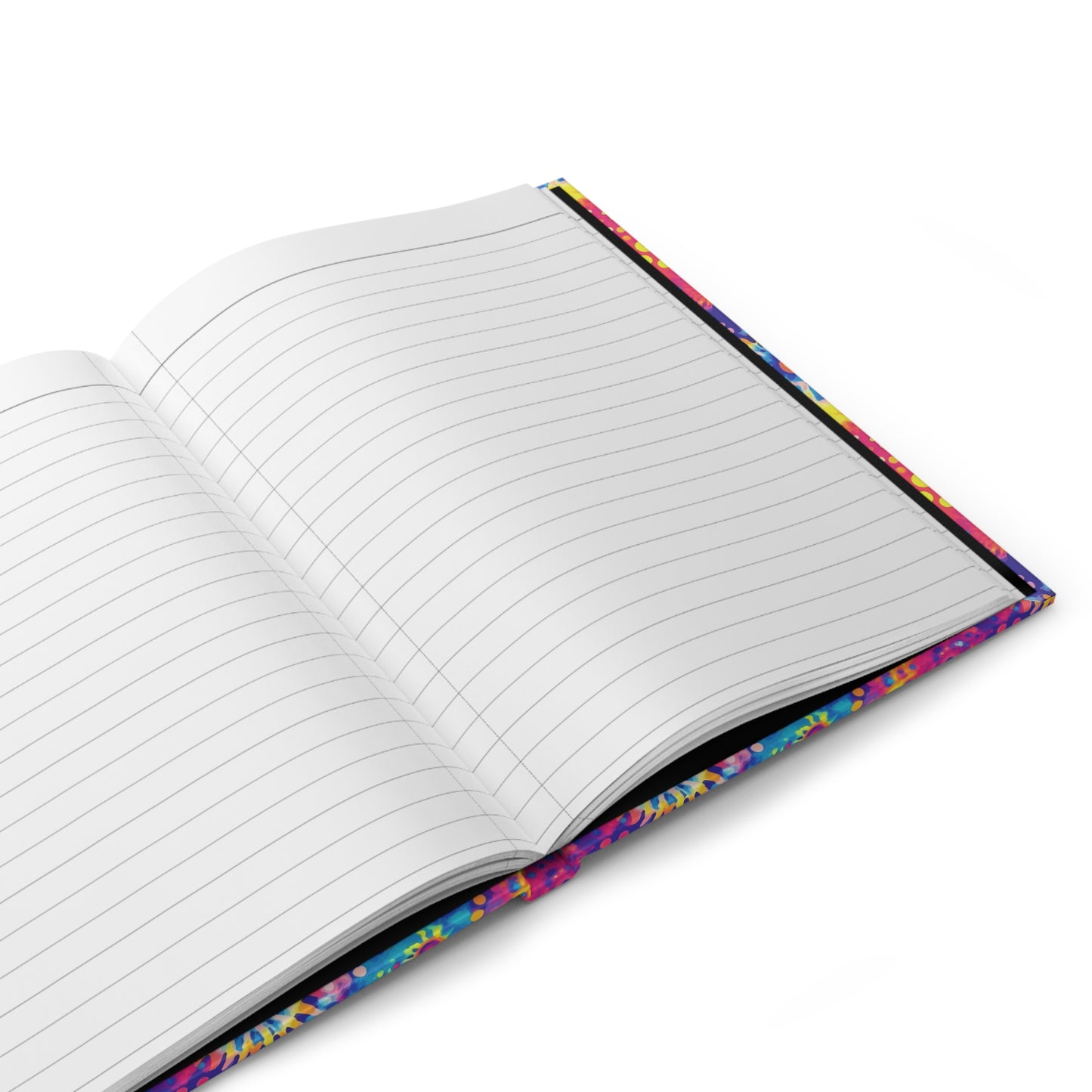 Vibrant Splash Tie-Dye  | Hardcover Journal - Durable Quality Notebook