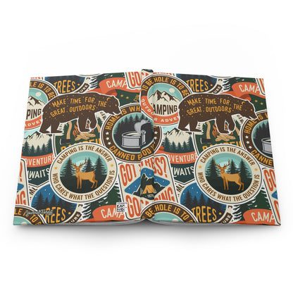 Stickered Wilderness  | Hardcover Journal - Durable Quality Notebook