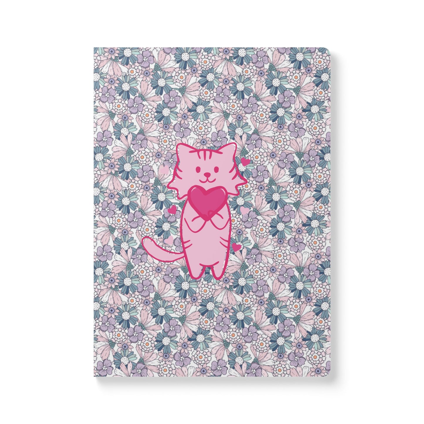 The Floral Cat of Love | Softcover Premium Journal Notebook