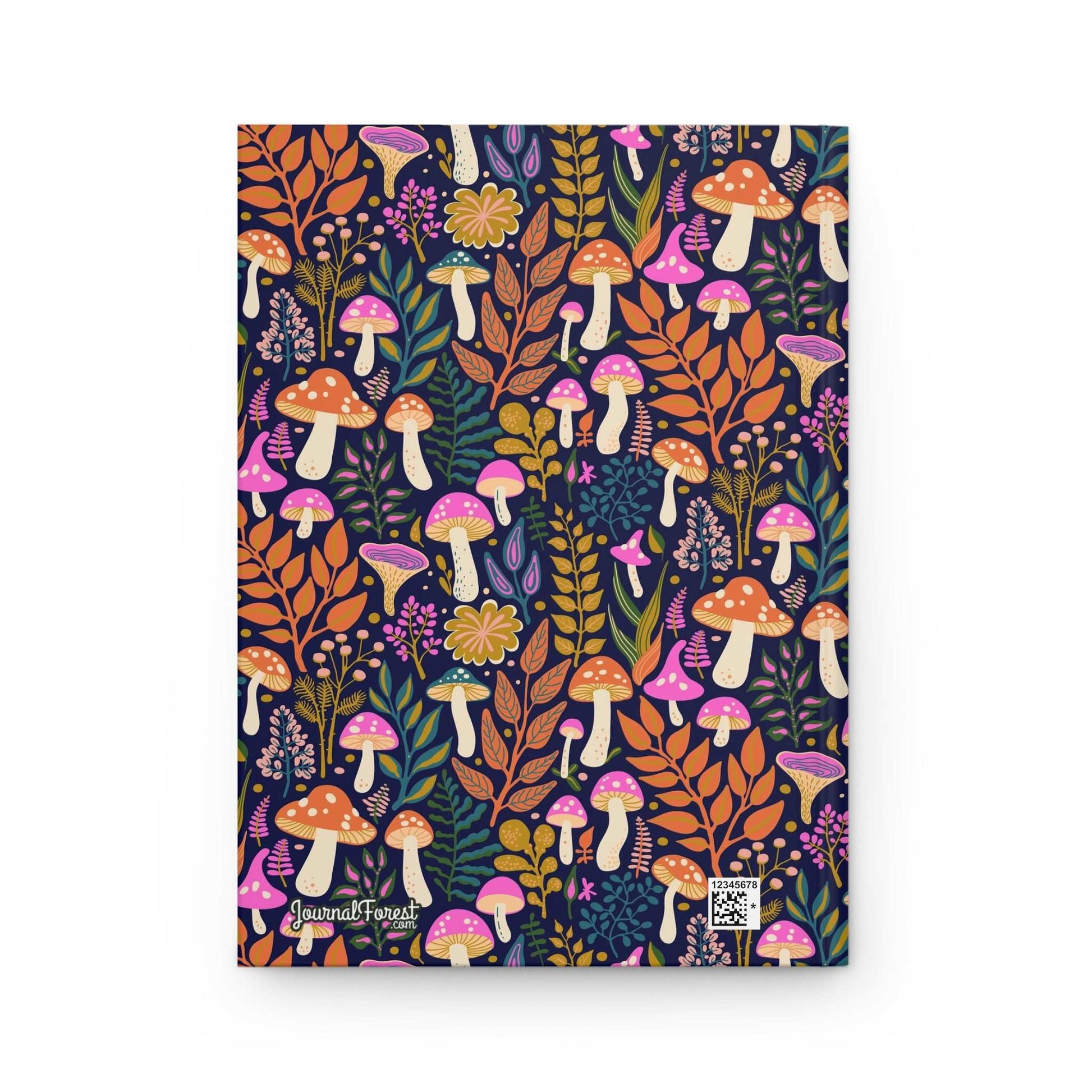 Neon Mushroom Glow  | Hardcover Journal - Durable Quality Notebook