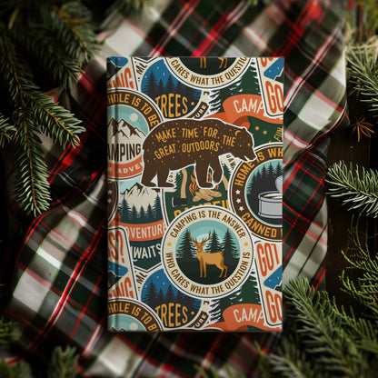 Stickered Wilderness  | Hardcover Journal - Durable Quality Notebook