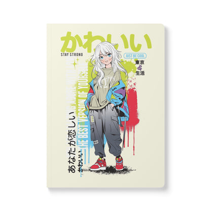 Anime Dreams: Stay Strong, Be Cool | Softcover Premium Journal Notebook