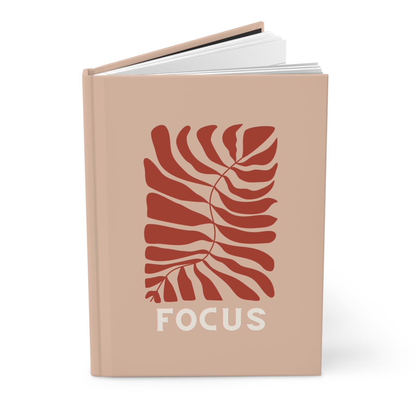 Focus Collection - Vintage Orange Fern | Premium | Hardcover Journal Matte