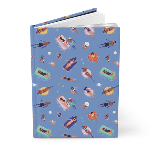 Summer In The Pool | Premium | Hardcover Journal Matte