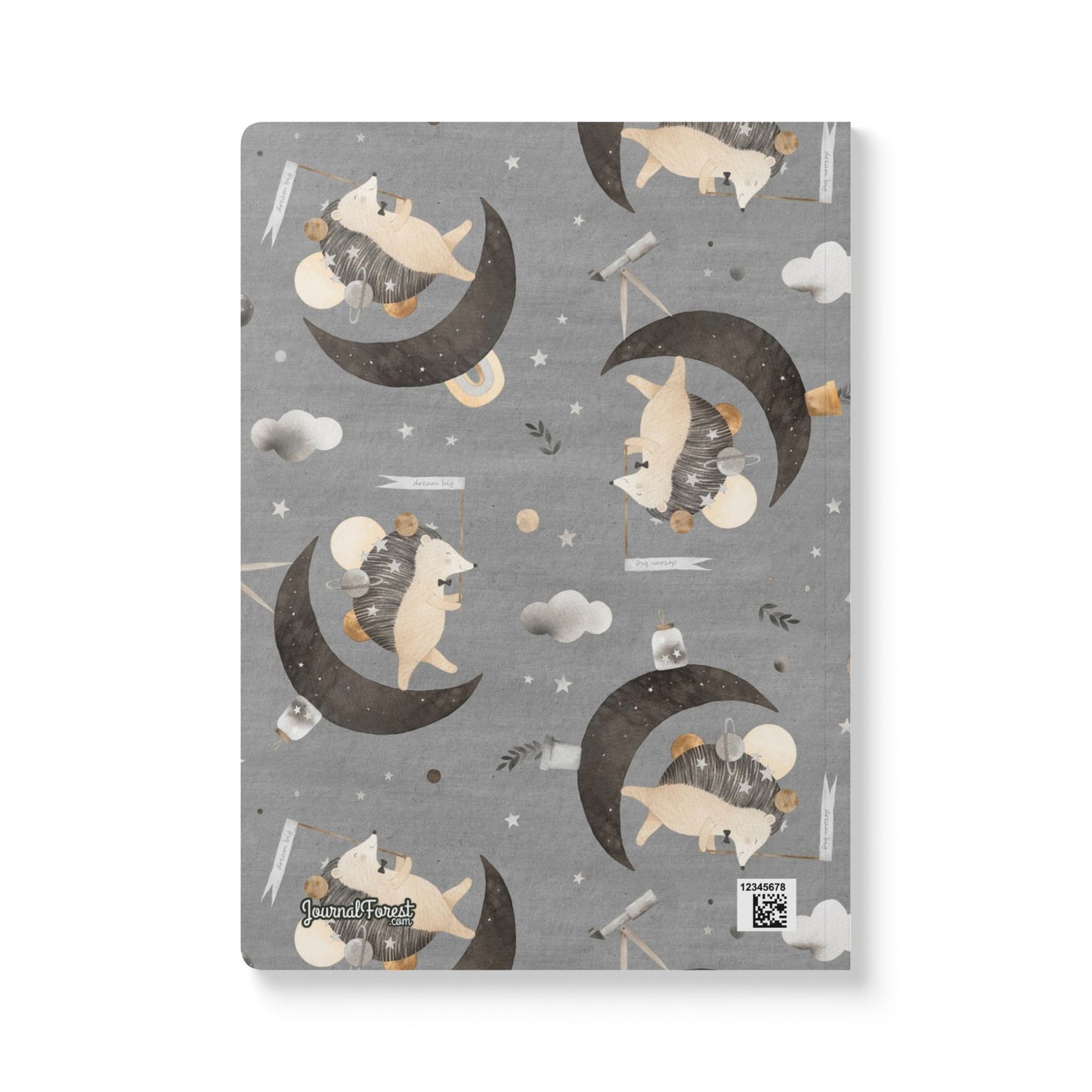 Moonwalker Hedgehog: Cosmic Journey Notebook | Softcover Premium Journal Notebook