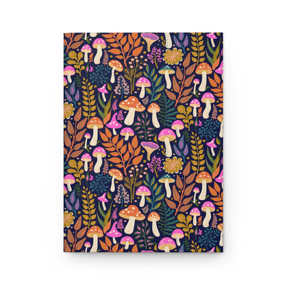 Neon Mushroom Glow  | Hardcover Journal - Durable Quality Notebook