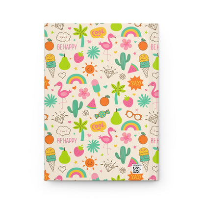 Be Happy Bursts | Hardcover Journal - Durable Quality Notebook