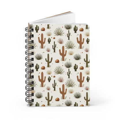 Desert Serenity - Cactus Pattern | Spiral Bound Journal | Made In The USA