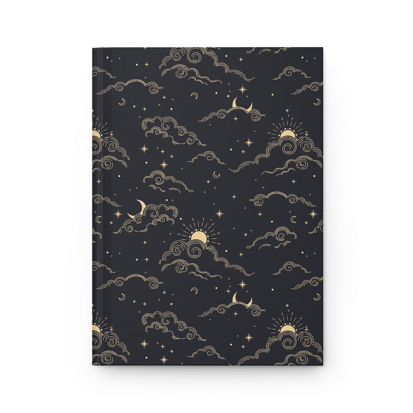 Golden Midnight Skies  | Hardcover Journal - Durable Quality Notebook