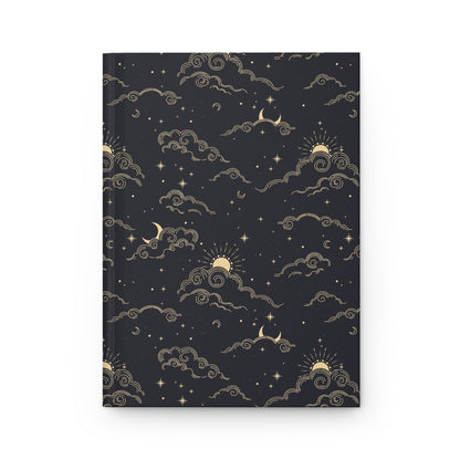 Golden Midnight Skies  | Hardcover Journal - Durable Quality Notebook