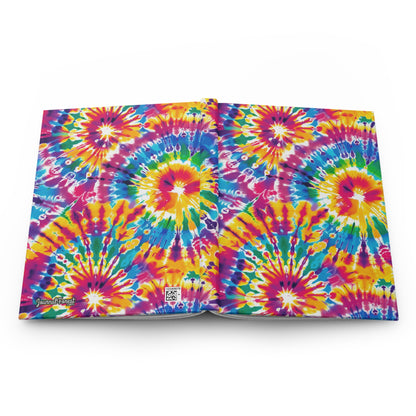 Vibrant Spiral Tie-Dye  | Hardcover Journal - Durable Quality Notebook