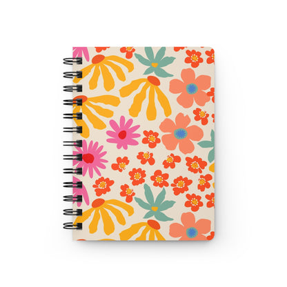 Retro Neon Bloom | Spiral Bound Journal | Made In The USA