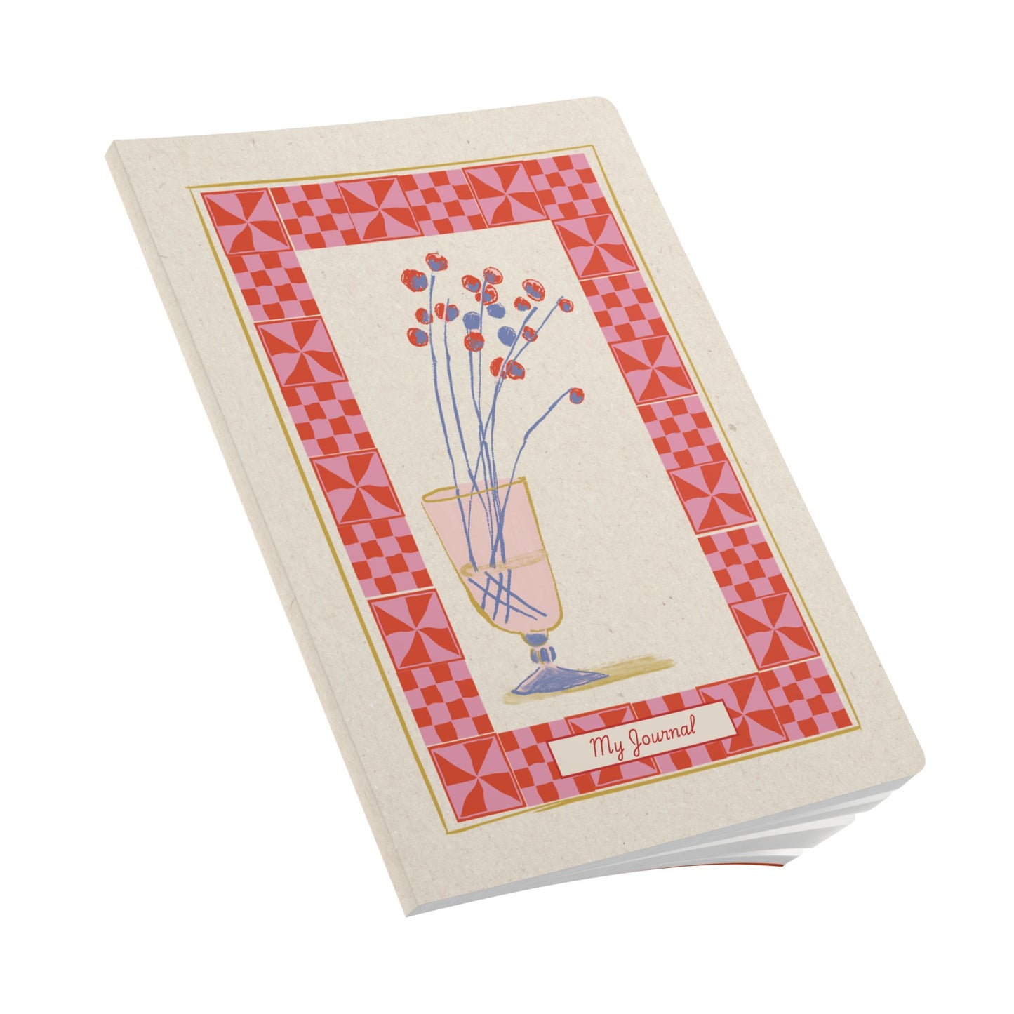 Vintage Charm: Blossoms and Borders | Softcover Premium Journal Notebook