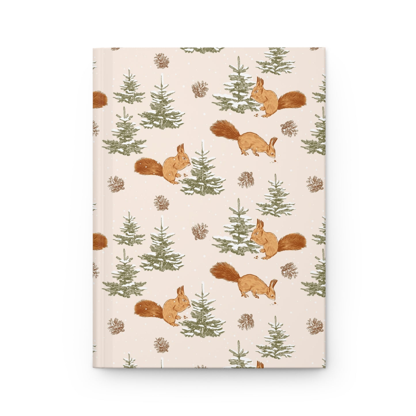 Whimsical Squirrel Winter  | Hardcover Journal - Durable Quality Notebook