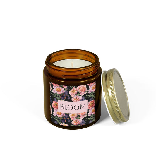 BLOOM | Scented Candle, Coconut Apricot Wax (4oz, 9oz)